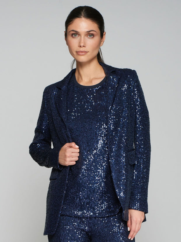 Blue Sequinned Jacket