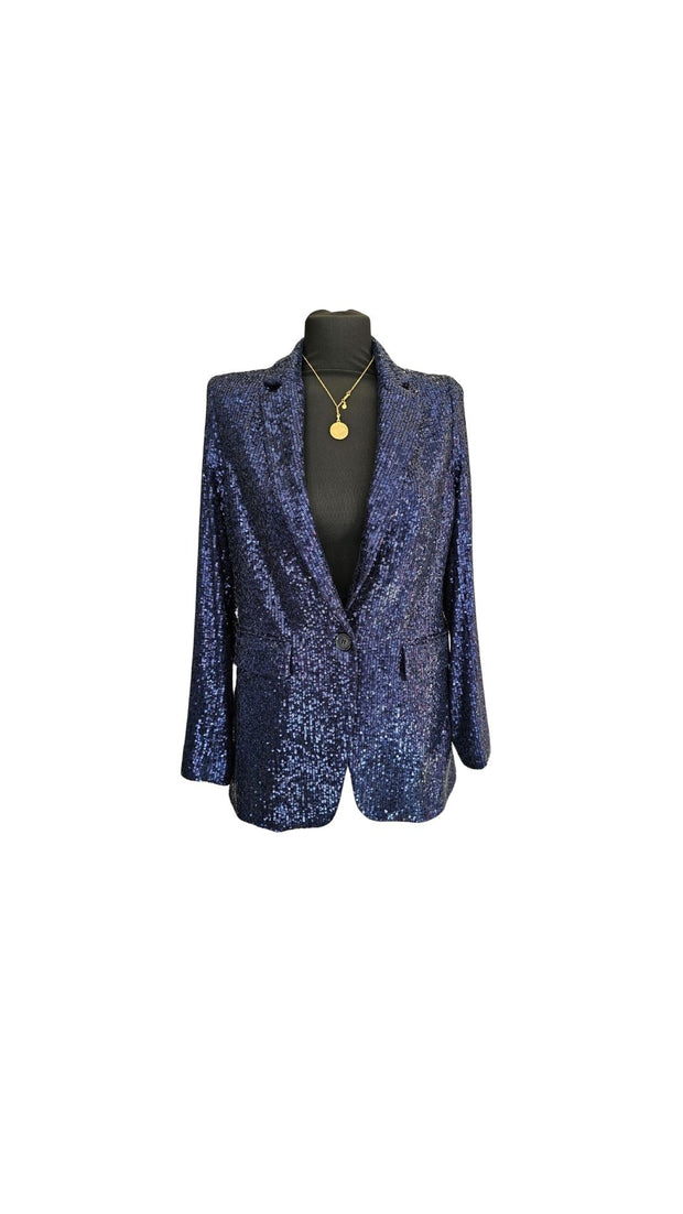 Blue Sequinned Jacket