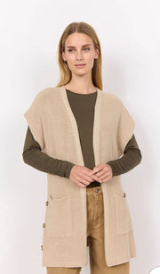 Julia Long Sleeveless Gilet