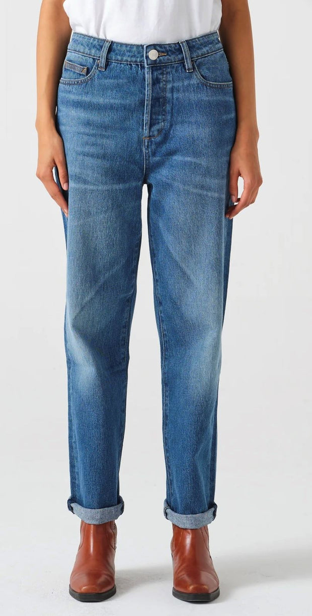 Bobbi Boyfriend Jean in Dark Americana (darker than pictured)