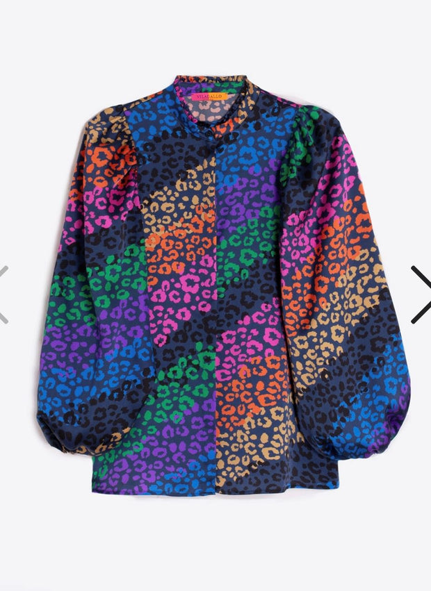 Multi Coloured Leopard Blouse