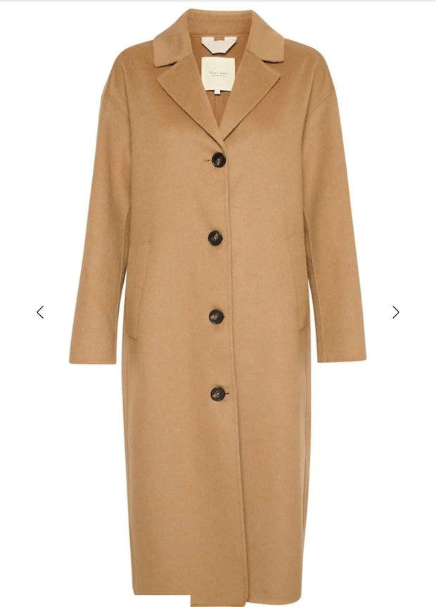 Lorelai Camel Wool Mix Coat