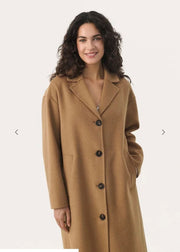 Lorelai Camel Wool Mix Coat