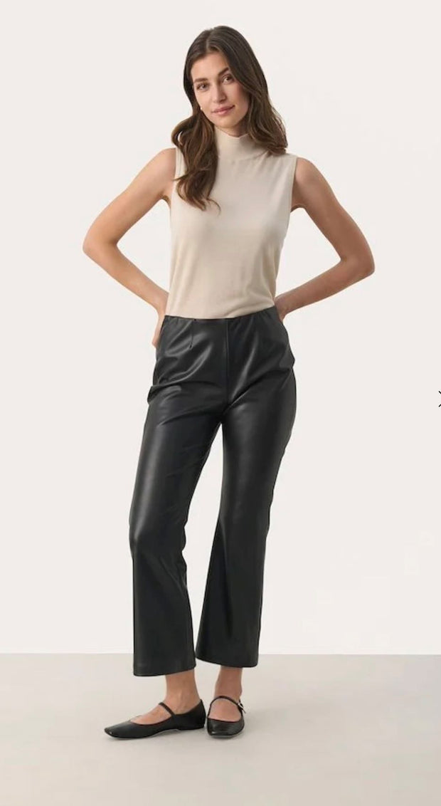 Lorenza Faux Leather Trousers