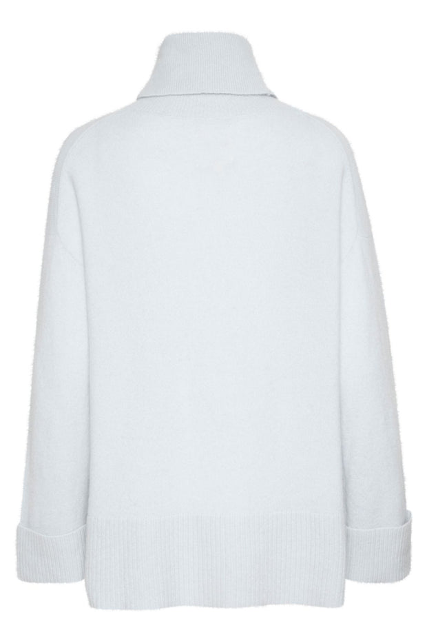 Leah Roll Neck Sweater - Pale Blue